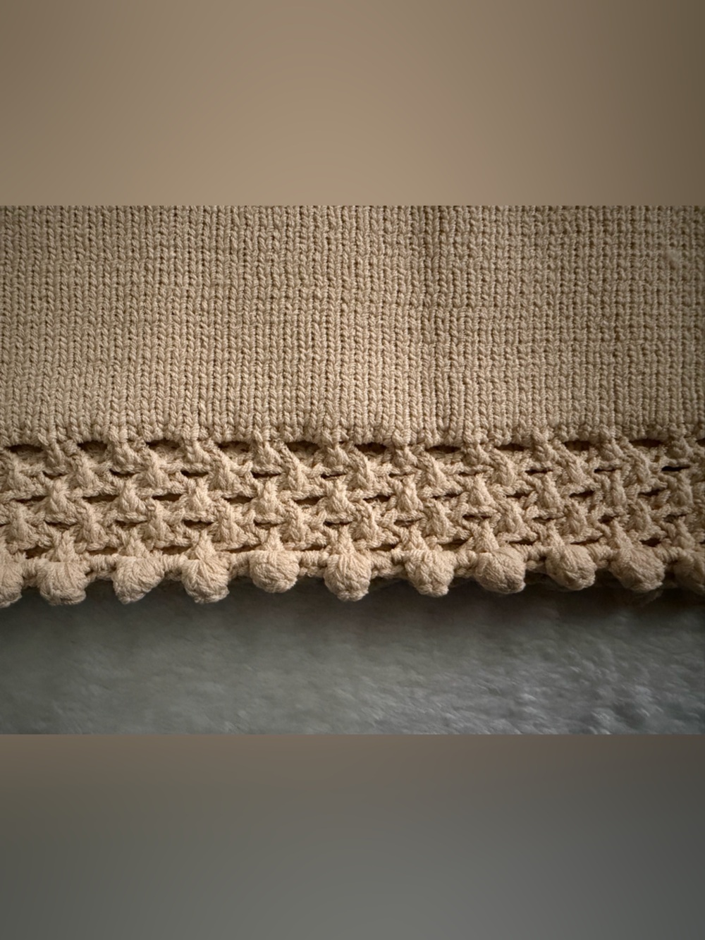 American Eagle Outfitters Tan AE Studio Knit Crochet Top - Picture 6 of 11